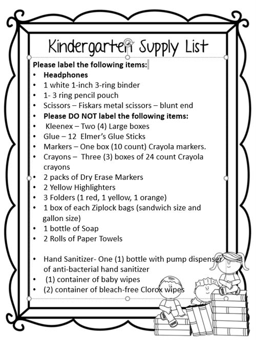 Supply List